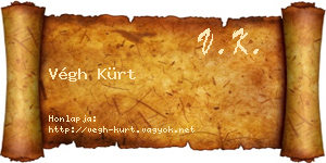 Végh Kürt névjegykártya